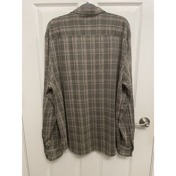 Faherty Coastline Knit Shirt Men XXL Pleasant Hill Plaid Button Up - Picture 4 of 8